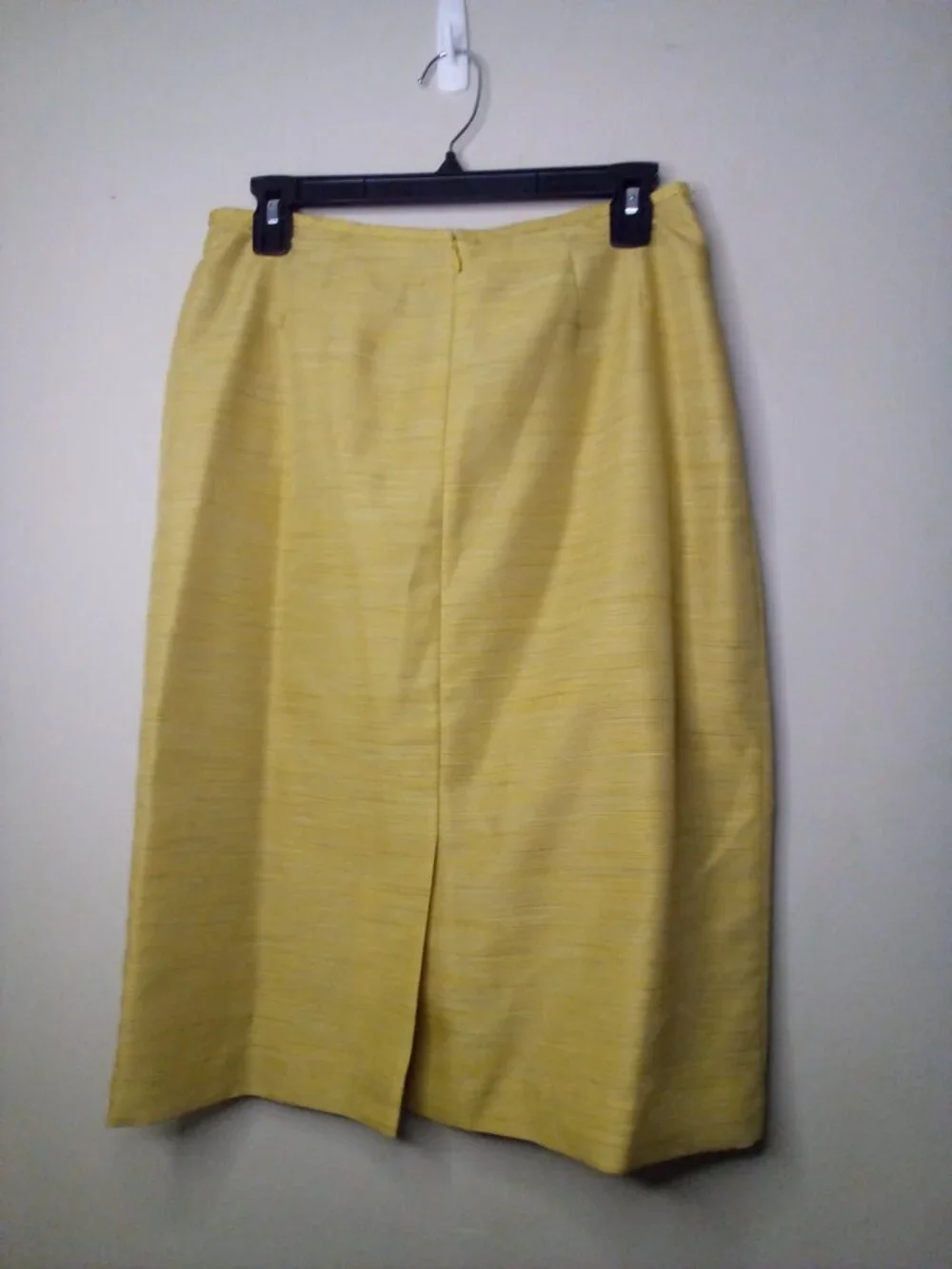 Kasper Skirt Women 8 Straight Classic Career Yellow